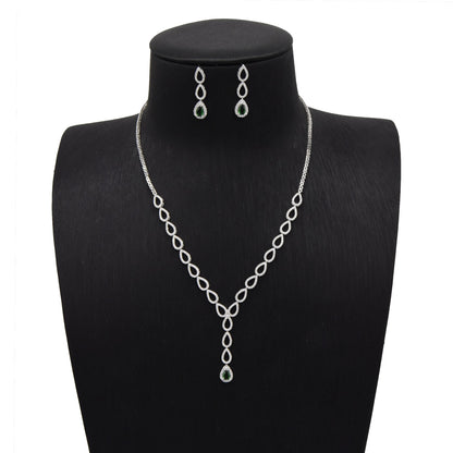 Elegant Teardrop Set in Sterling Silver