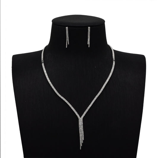 Dazzling Silver Drop Set