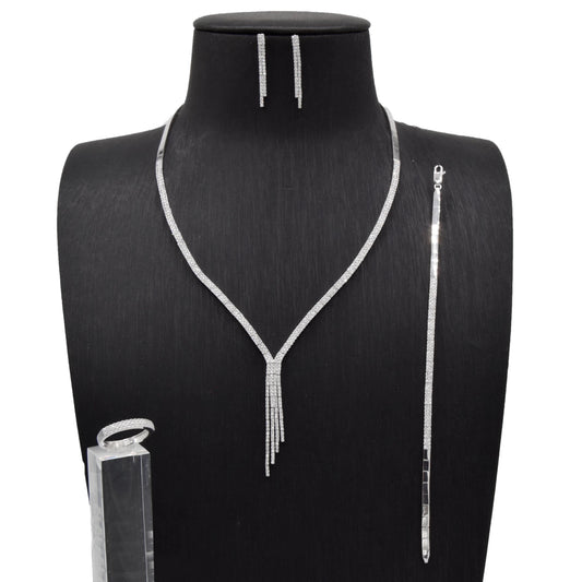 Dazzling Silver Drop Set