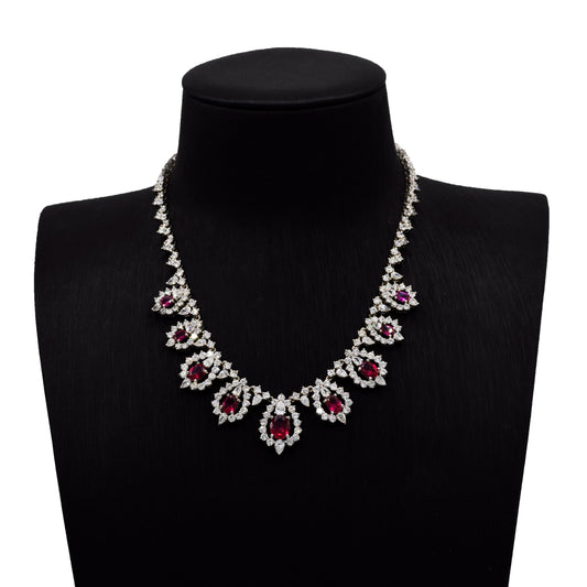 Ruby Crown Necklace