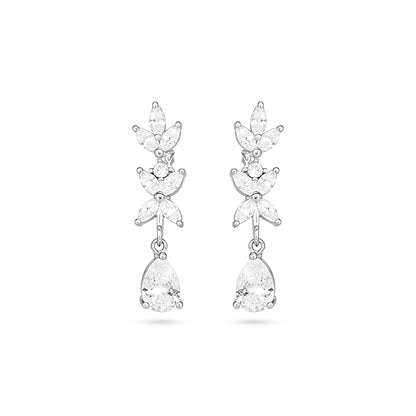 Elegant Cascade Zircon Necklace and Earring Set