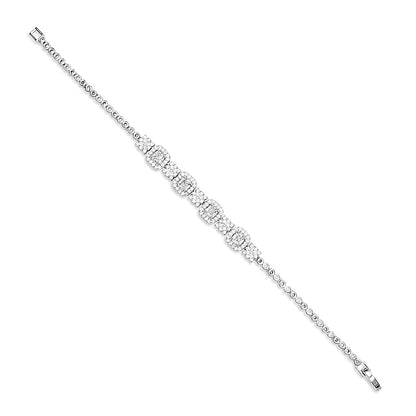 Elegant Zircon & Silver Jewelry Set