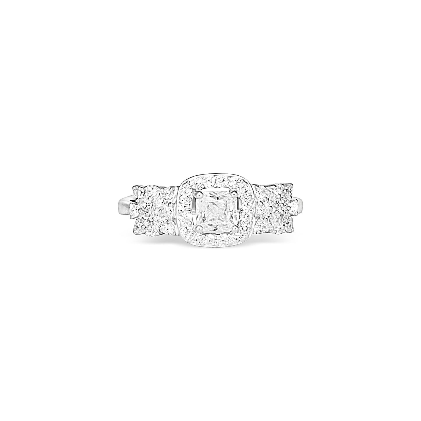 Elegant Zircon & Silver Jewelry Set