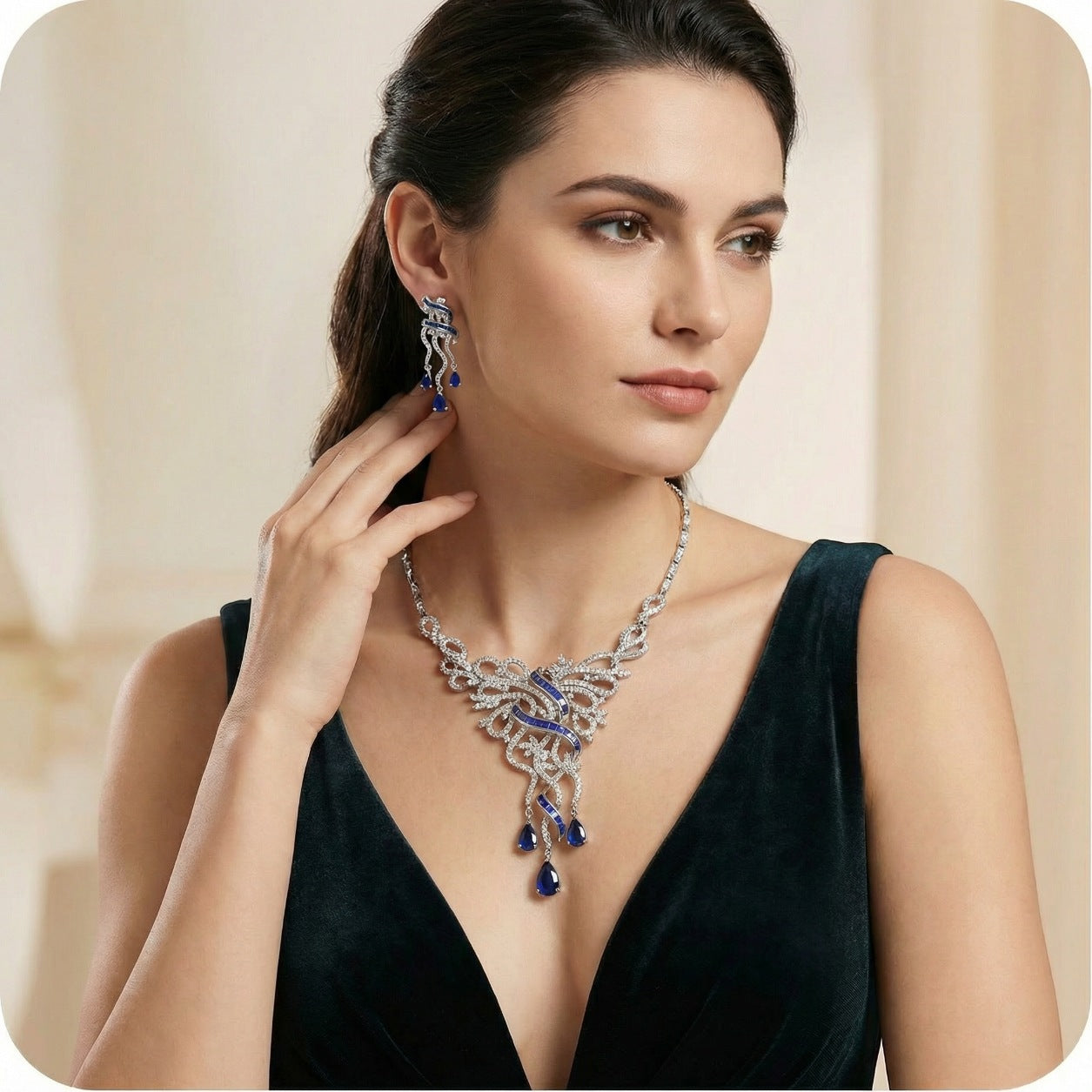 Sapphire Elegance Necklace