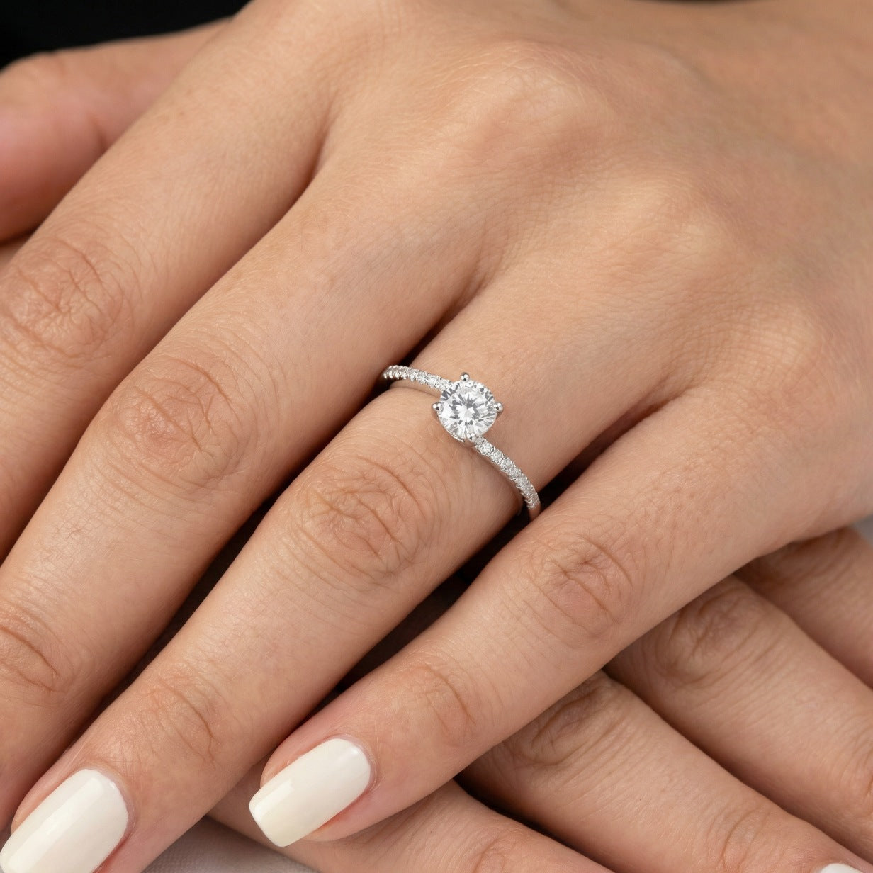 Sparkling Solitaire Ring