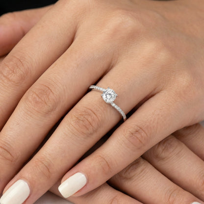 Sparkling Solitaire Ring