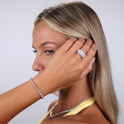 Dome Sparkle Ring