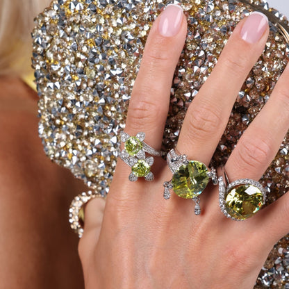 Radiant Duo Silver Ring