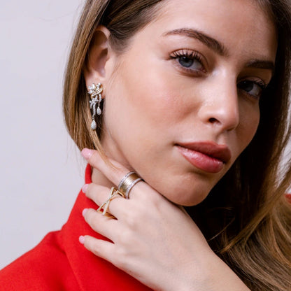 Exquisite Drop Necklace and Earring Set