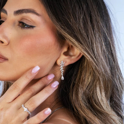 Radiant Cascade Sterling Silver Set