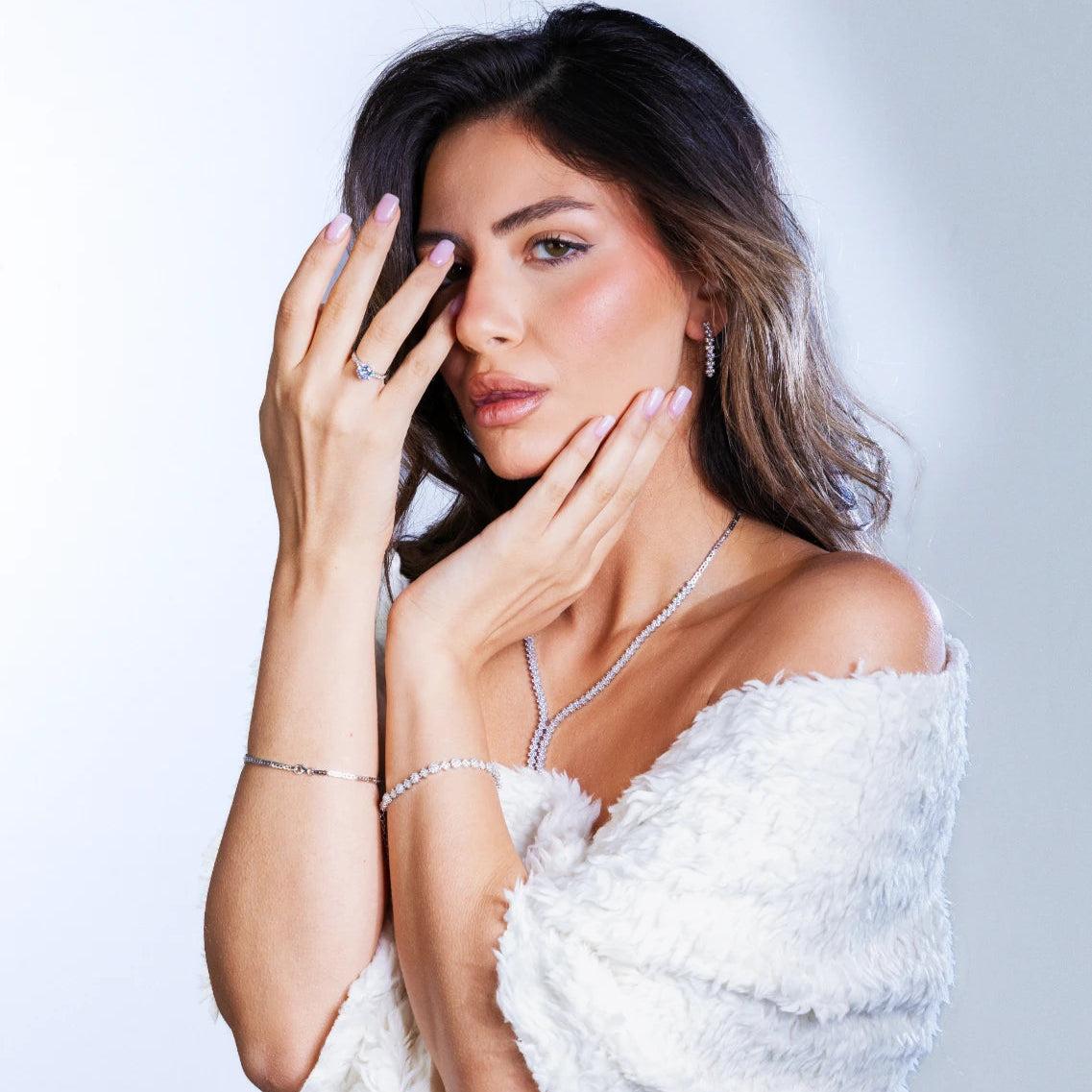 Elegant Zircon Drop Set