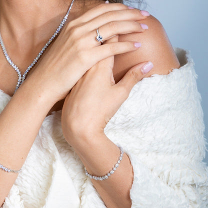 Elegant Zircon Drop Set