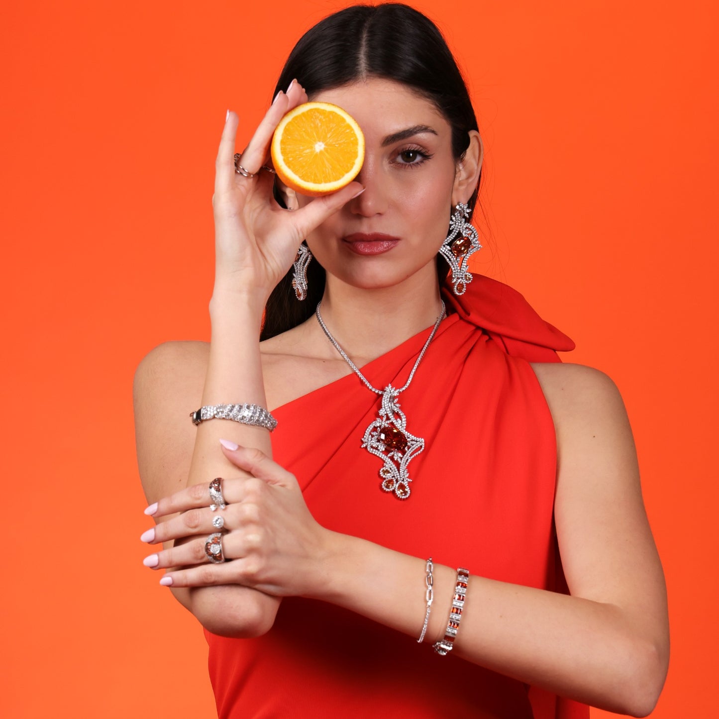 Baguette Pavé Statement Bangle