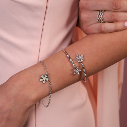 Dual Flower Bloom Bangle