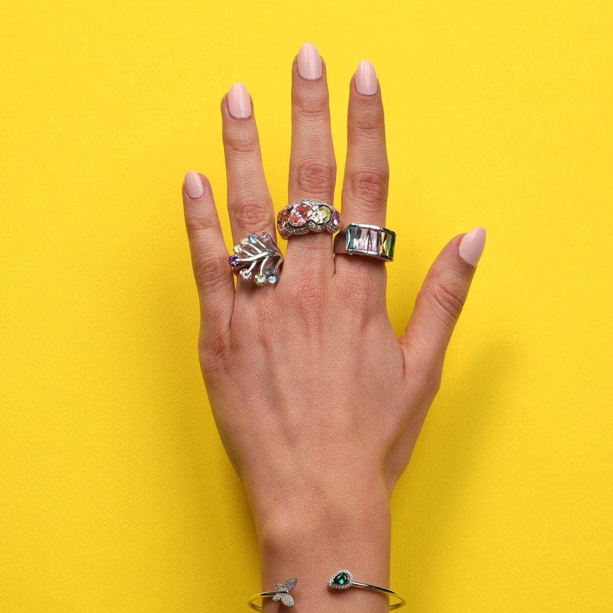 Colorful Leaf Ring