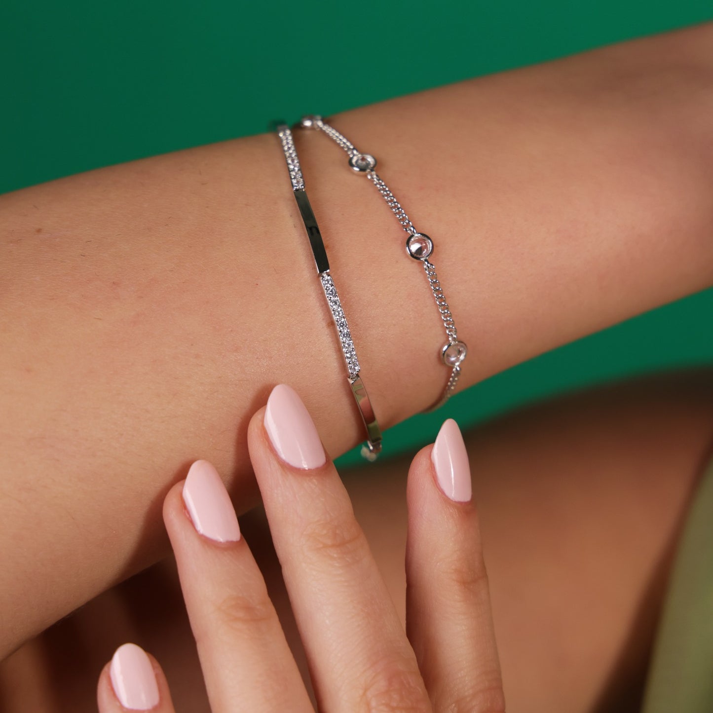 Pavé Linear Link Bracelet