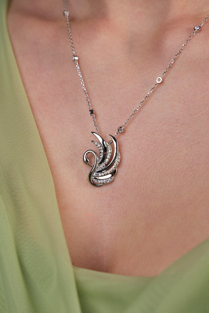 Elegant Swan Pendant