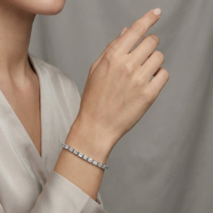 Elegant Square Tennis Bracelet