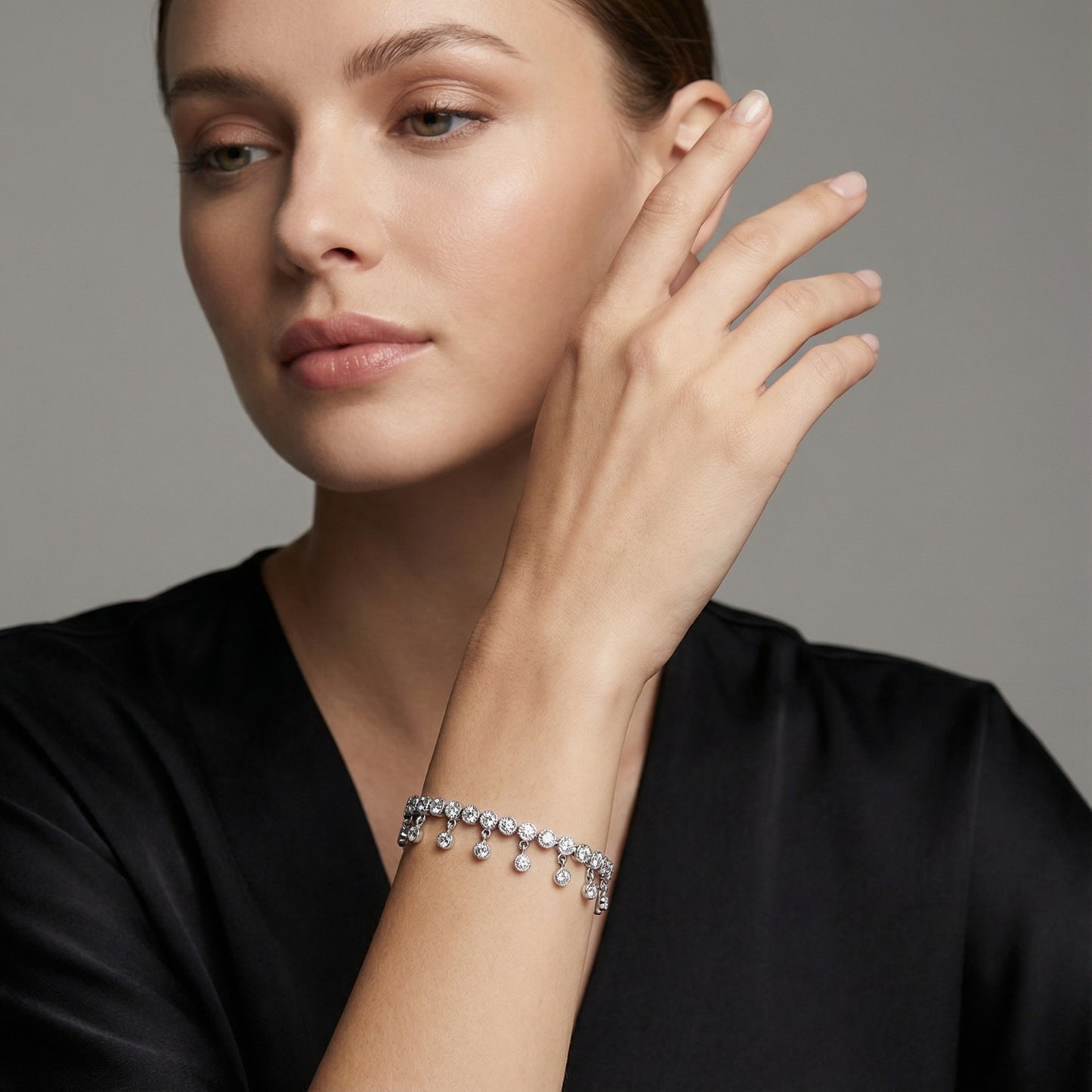 Dazzling Drop Charm Bracelet