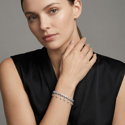 Dazzling Drop Charm Bracelet
