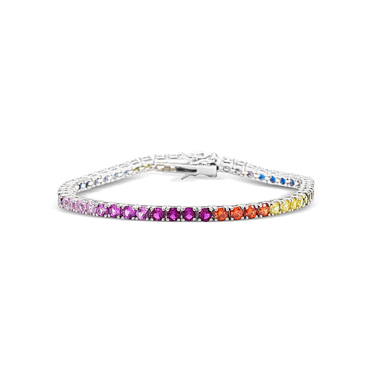 Rainbow Tennis Bracelet 3 mm
