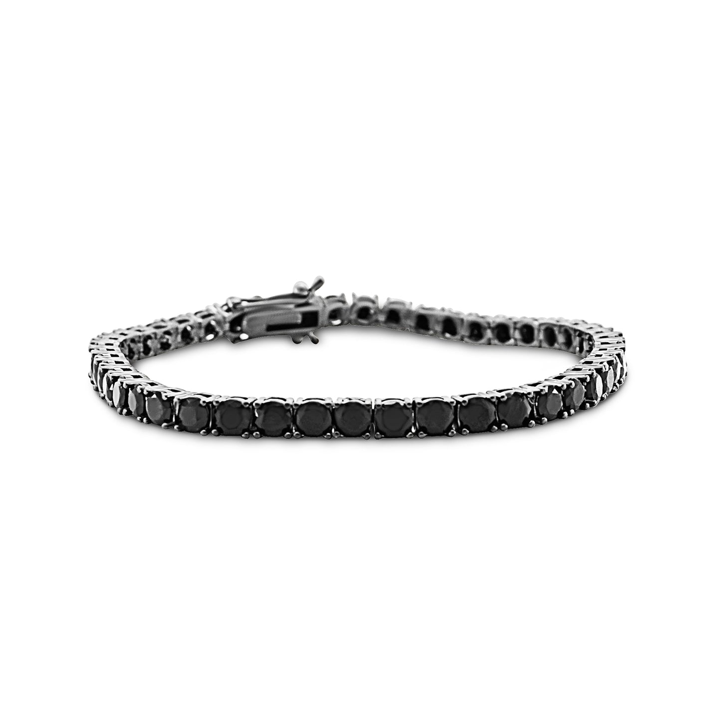 Black Tennis Bracelet 4 mm