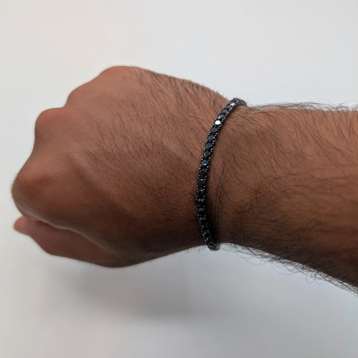 Double Black Tennis Bracelet - 3.5 mm