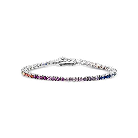 Rainbow Tennis Bracelet - 2 mm
