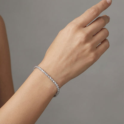 S-Channel Tennis Bracelet - 2 mm
