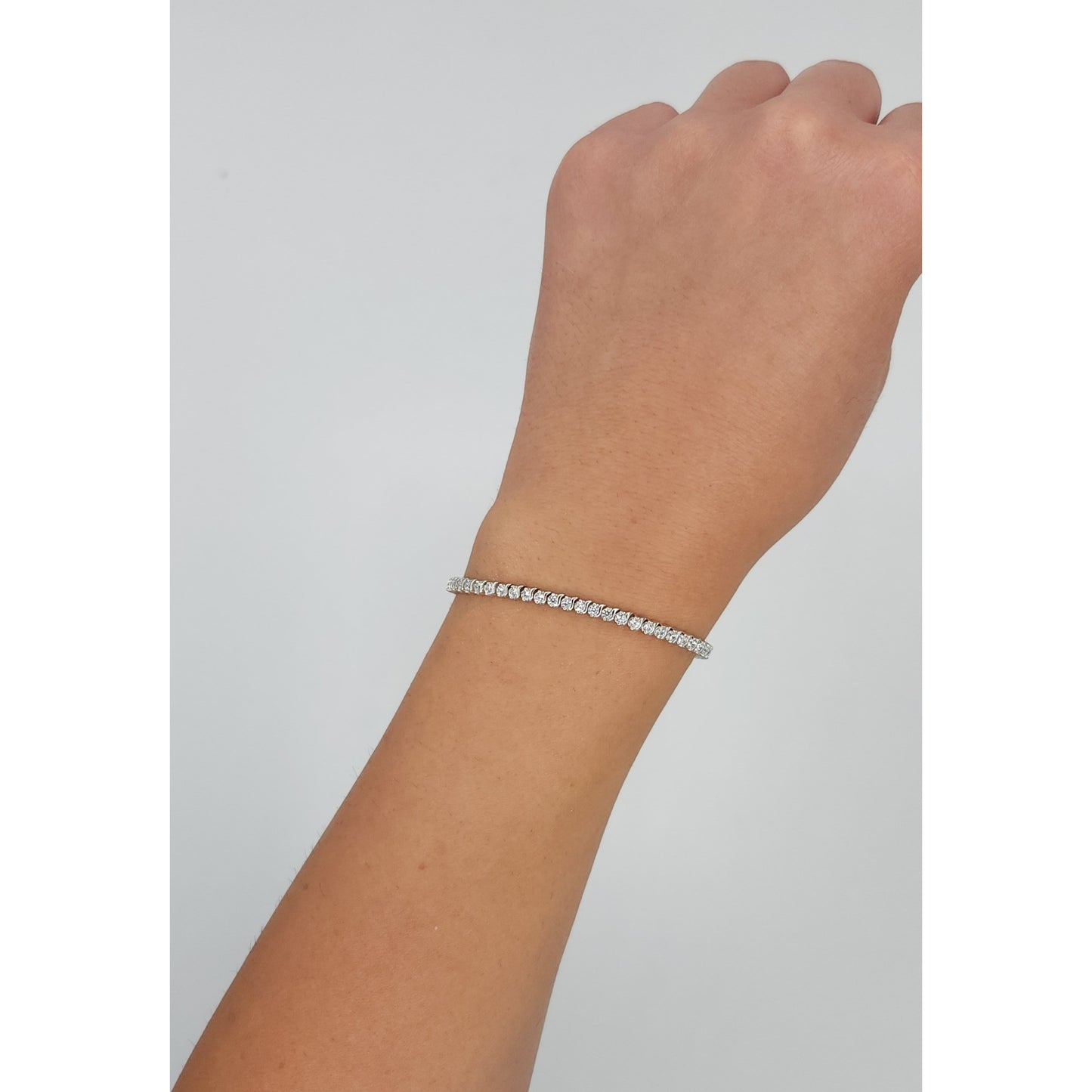 S-Channel Tennis Bracelet - 2 mm
