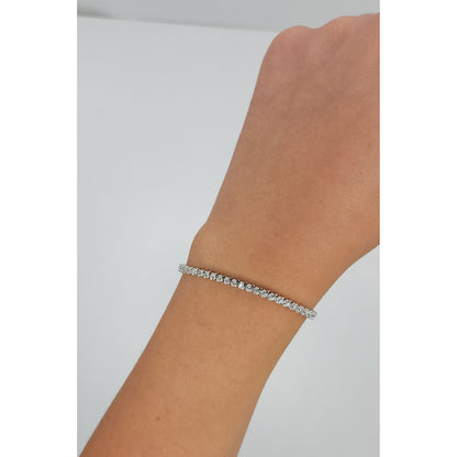 S-Channel Tennis Bracelet - 2 mm