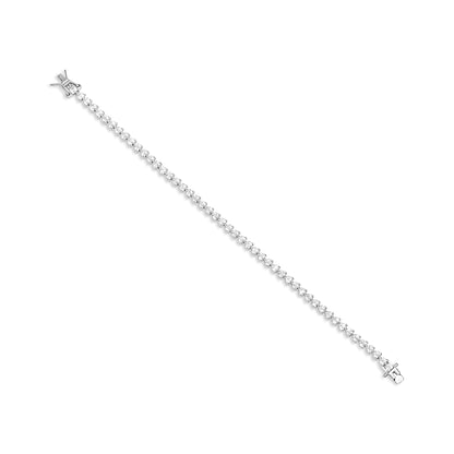 Heart Shaped Tennis Bracelet - 3 mm