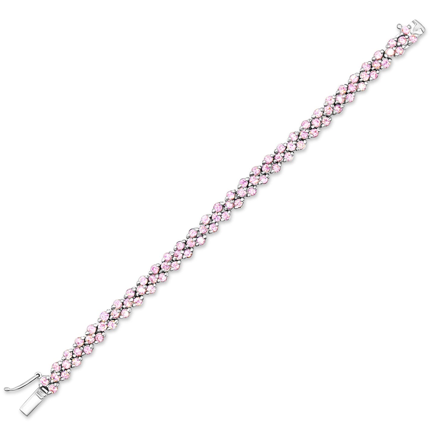 Pink Trio Tennis Bracelet