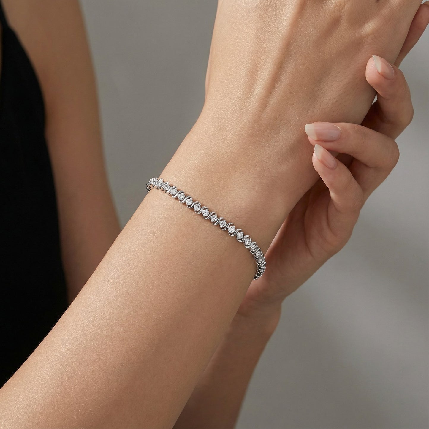 S-Channel Tennis Bracelet - 3 mm