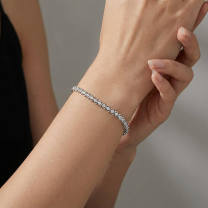 S-Channel Tennis Bracelet - 3 mm