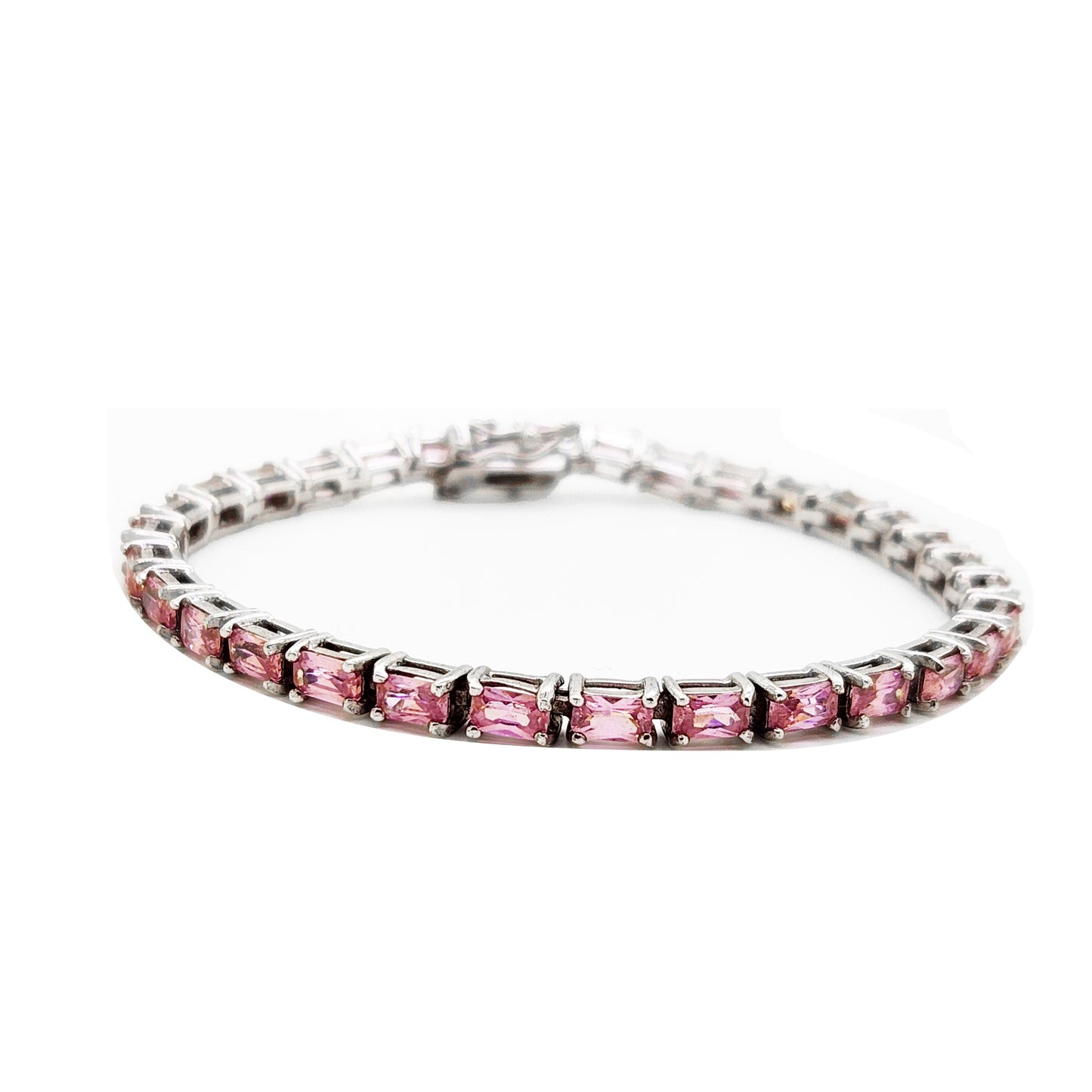 Pink Baguette Tennis bracelet