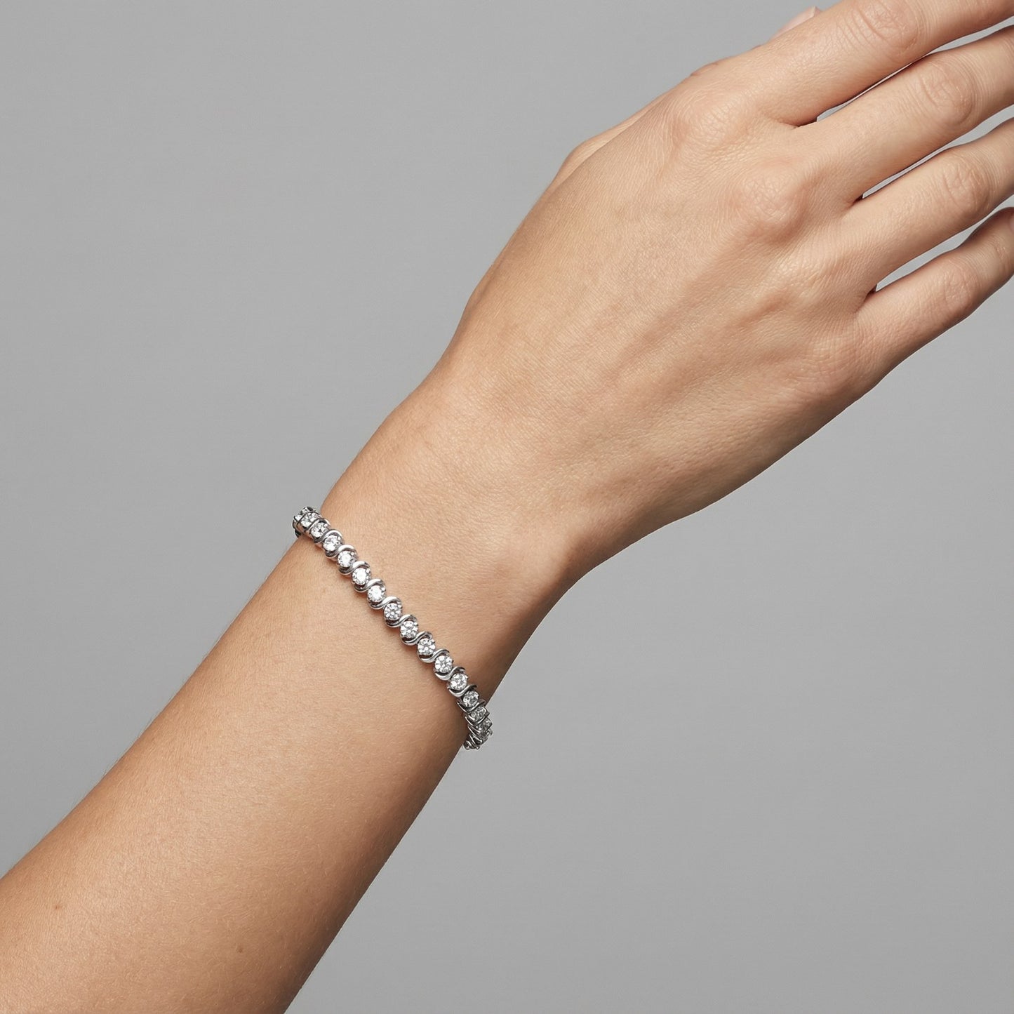 S-Channel Tennis Bracelet - 5 mm