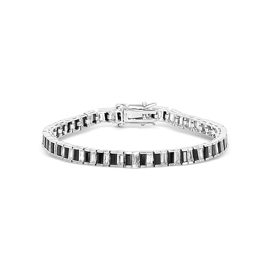 Black & White Baguette Bracelet