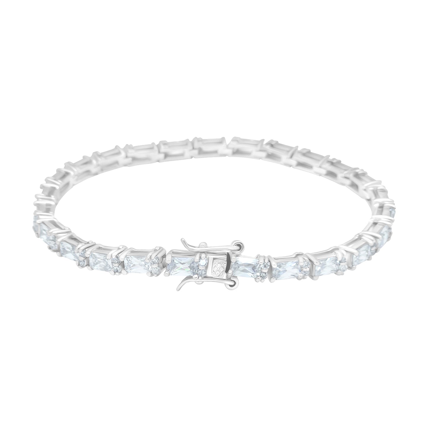 Emerald Cut Zircon Tennis Bracelet