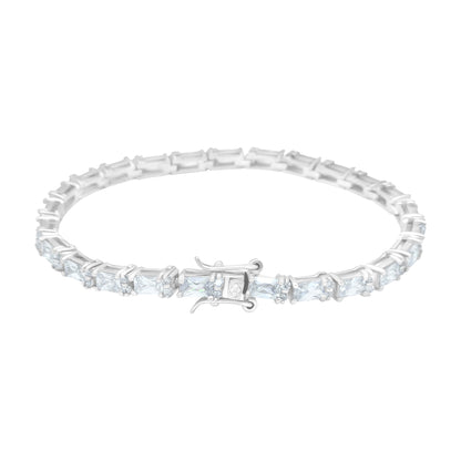 Emerald Cut Zircon Tennis Bracelet