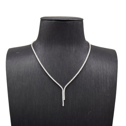 Degraded Drop Tennis Necklace