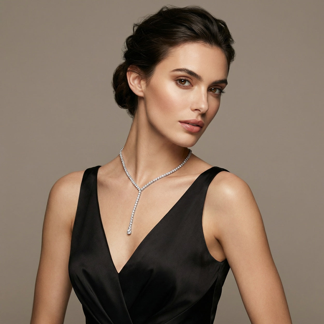 Single Drop Tennis Necklace
