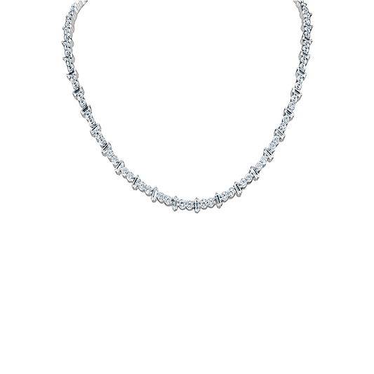 Segmented Tennis Necklace