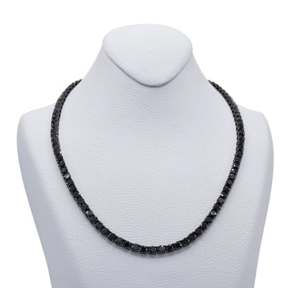 Black Tennis Necklace 5 mm
