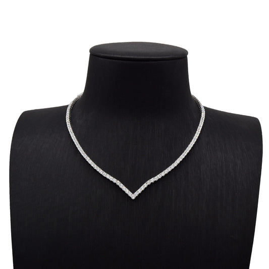 V-Tennis Necklace 3 mm
