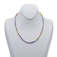 Rainbow Tennis Necklace 2.5 mm image