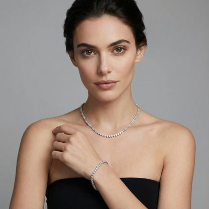 Heart-Stone Tennis Set - 4 mm