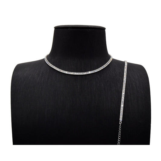 Tennis Choker Baguette Set