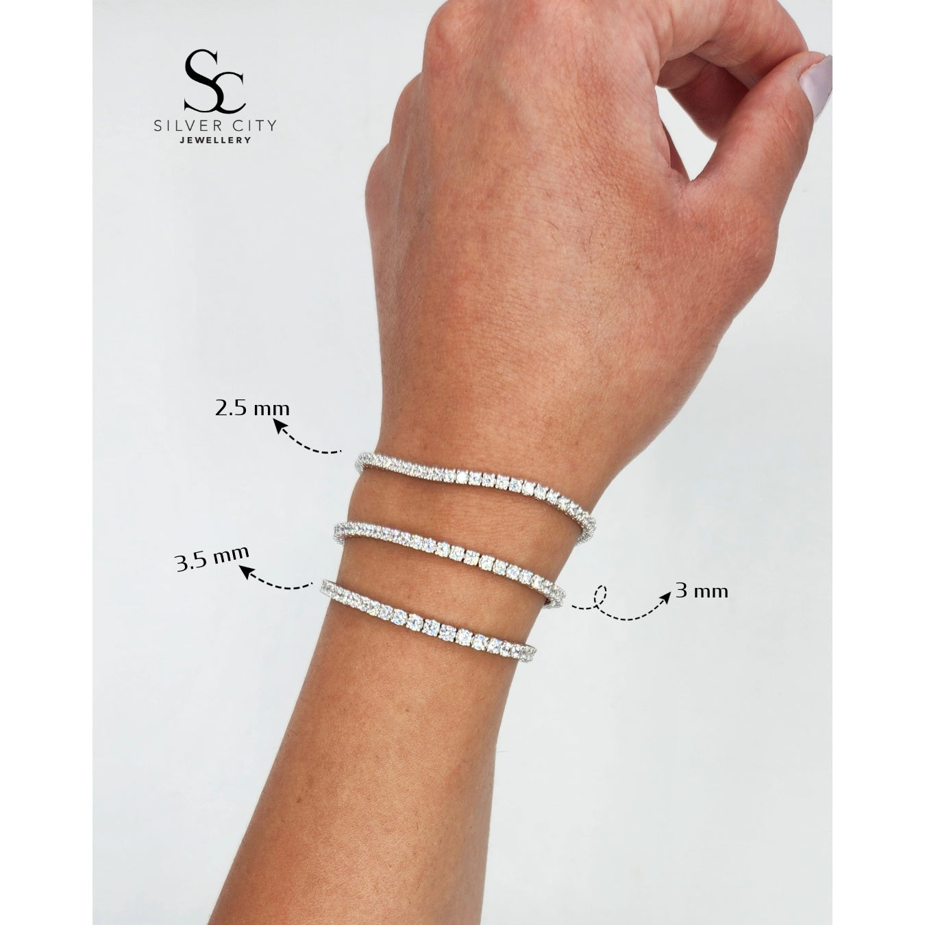 Classic Tennis Bracelet - 3 mm