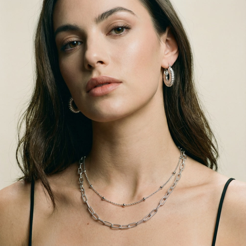 Double Link Chain Necklace